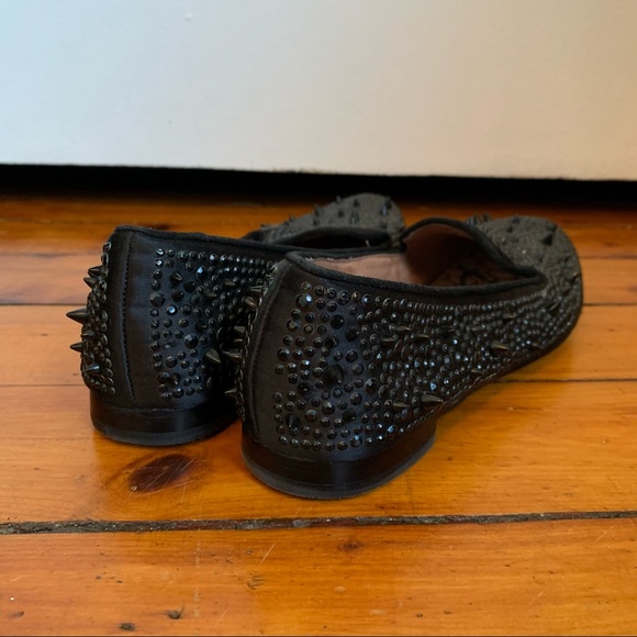 Satin and Spikes Leather Loafer Flat 🖤✨ - Picture 12 of 15